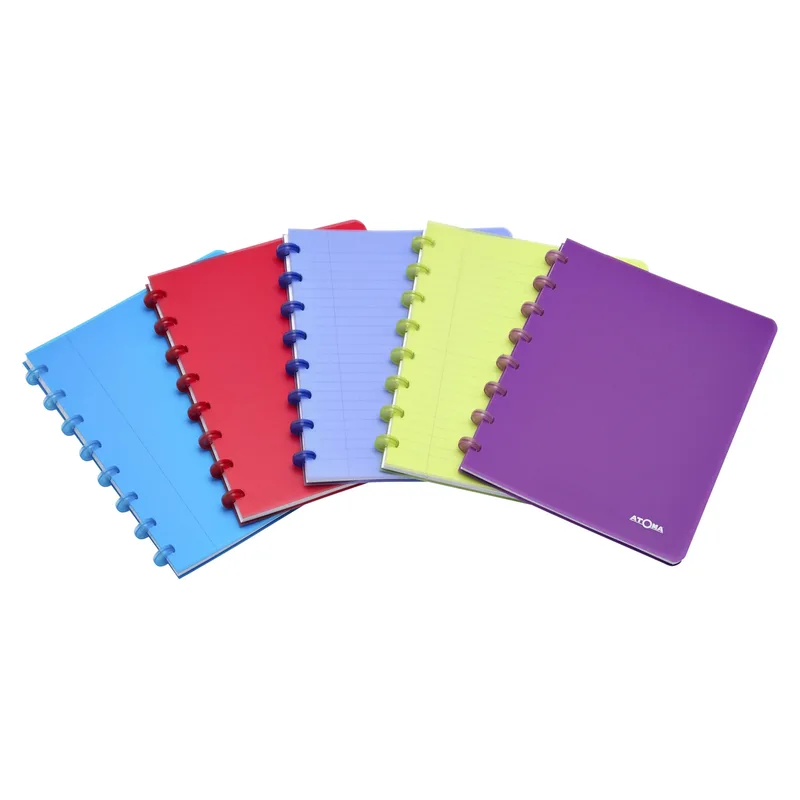 Schrift atoma a5 rt 5mm 144blz 90gr pp transp ass | 10 stuks van Atoma – productfoto