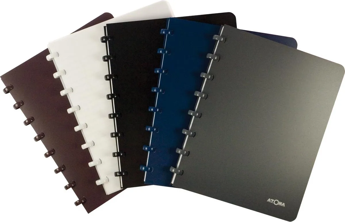 schrift, ft A4, 144 bladzijden, geruit 5 mm, geassorteerde kleuren 10 stuks de Atoma en Pp – photo produit