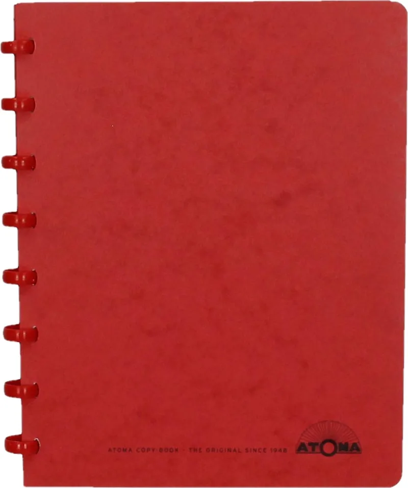 schrift, ft A5, 144 bladzijden, commercieel geruit, rood by Atoma – product photo