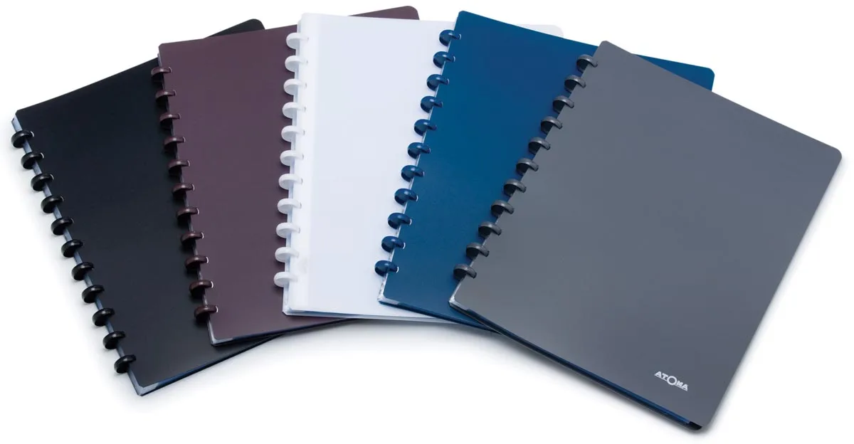 showalbum, voor ft A4, uit PP, met 60 tassen, geassorteerde kleuren de Atoma – photo produit