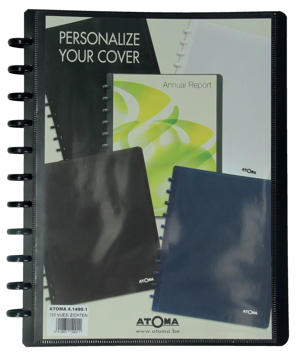 showalbum, voor ft A4, uit PP, met 60 tassen, personaliseerbaar från Atoma – produktbild