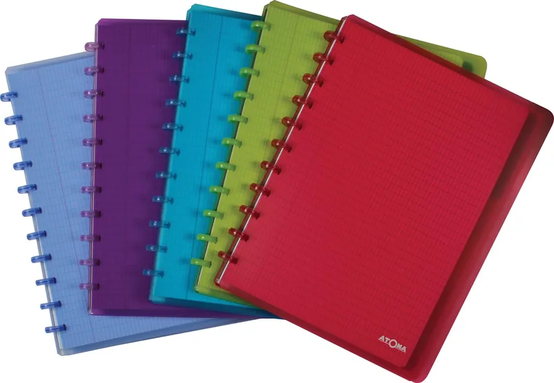 Trendy schrift, ft A4 +, 120 bladzijden, commercieel geruit, met 6 tabbladen en 5 showtassen, in ge by Atoma – product photo