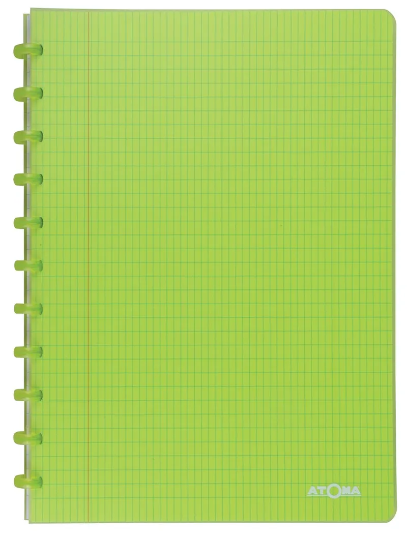 Trendy schrift, ft A4, 144 bladzijden, commercieel geruit, transparant groen by Atoma – product photo