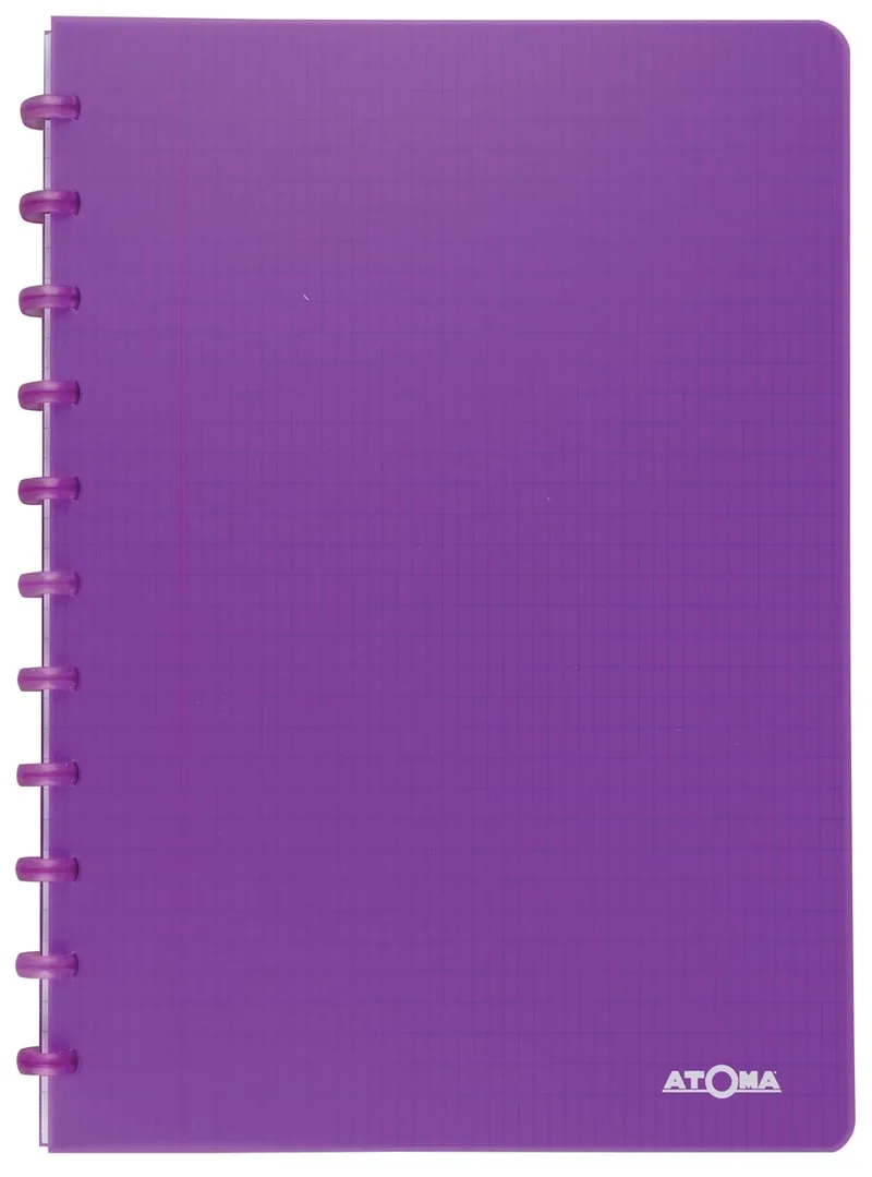 Trendy schrift, ft A4, 144 bladzijden, commercieel geruit, transparant paars by Atoma – product photo