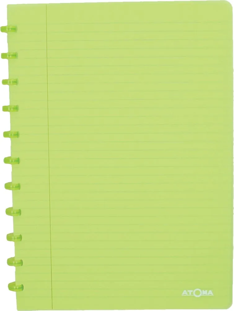 Trendy schrift, ft A4, 144 bladzijden, gelijnd, transparant groen by Atoma – product photo
