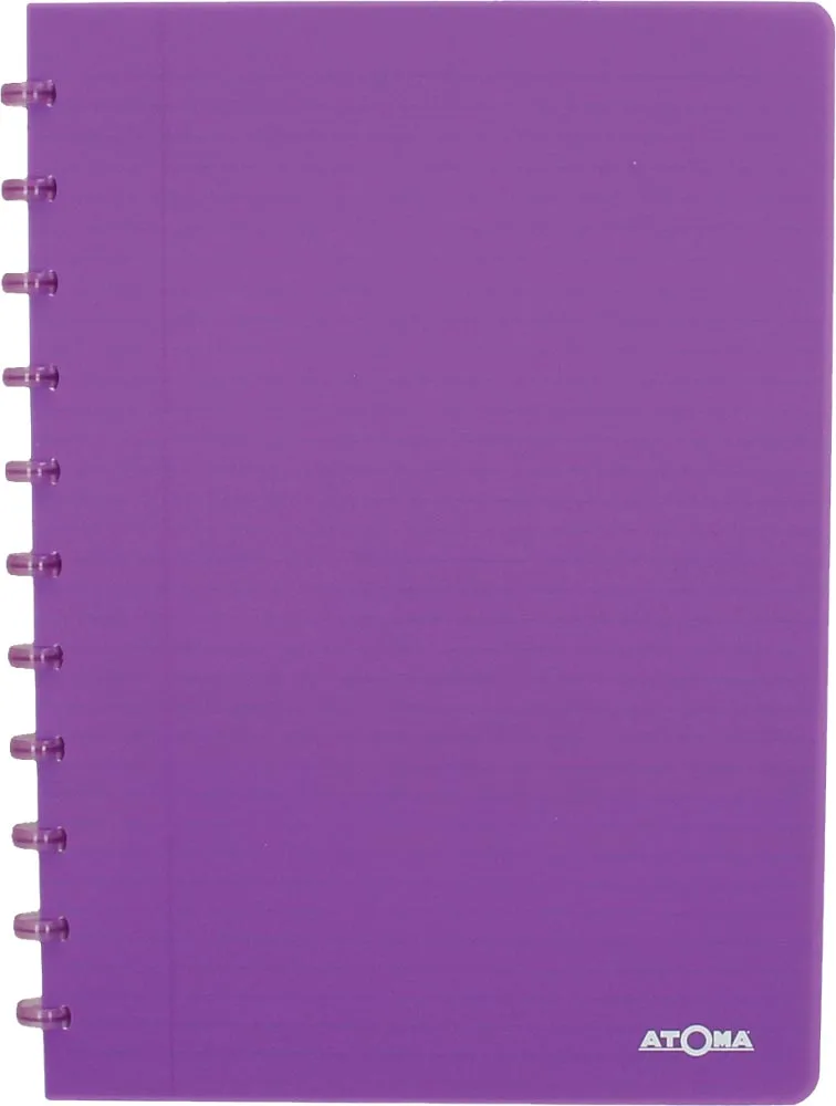 Trendy schrift, ft A4, 144 bladzijden, gelijnd, transparant paars by Atoma – product photo