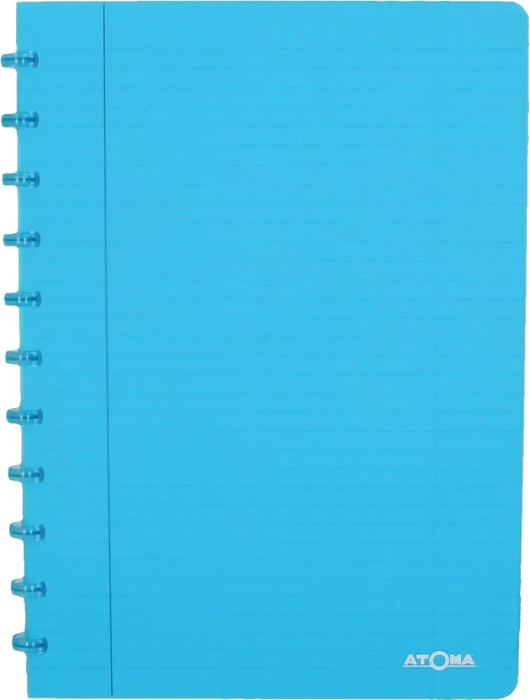 Trendy schrift, ft A4, 144 bladzijden, gelijnd, transparant turkoois by Atoma – product photo
