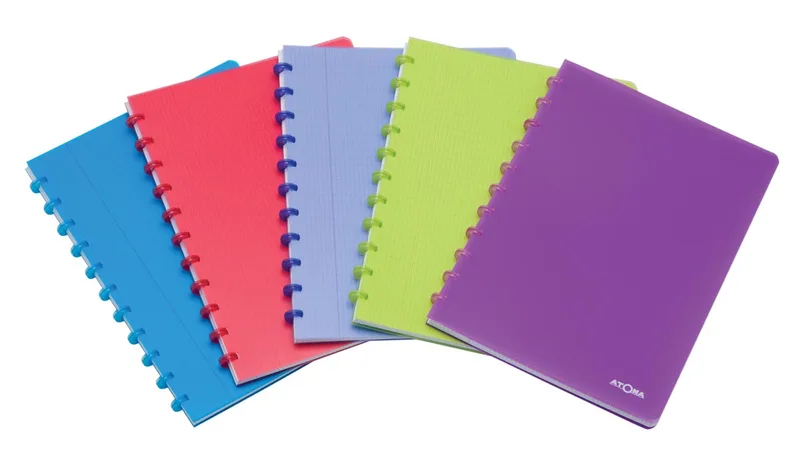 Trendy schrift, ft A4, 144 bladzijden, PP, commercieel geruit, geassorteerde kleuren by Atoma – product photo