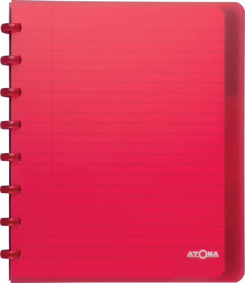 Trendy schrift, ft A5+, 120 bladzijden, gelijnd, met 6 tabbladen, in geassorteerde kleuren by Atoma – product photo
