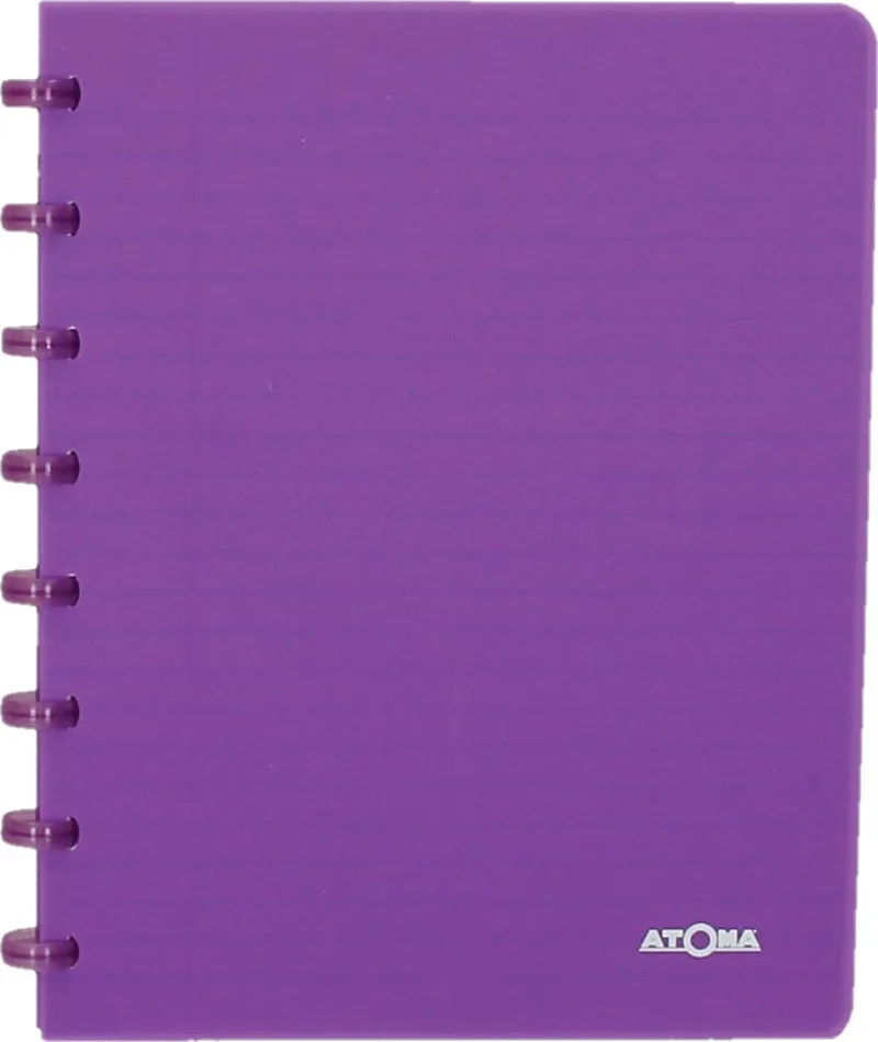 Trendy schrift, ft A5, 144 bladzijden, commercieel geruit, transparant paars by Atoma – product photo