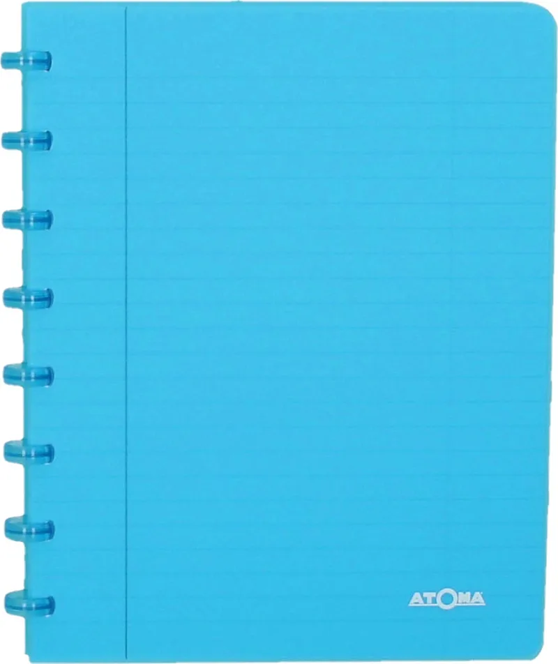 Trendy schrift, ft A5, 144 bladzijden, commercieel geruit, transparant turkoois by Atoma – product photo