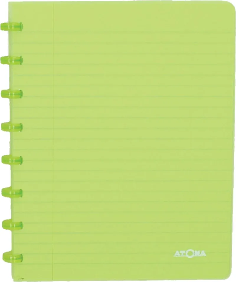 Trendy schrift, ft A5, 144 bladzijden, gelijnd, transparant groen by Atoma – product photo