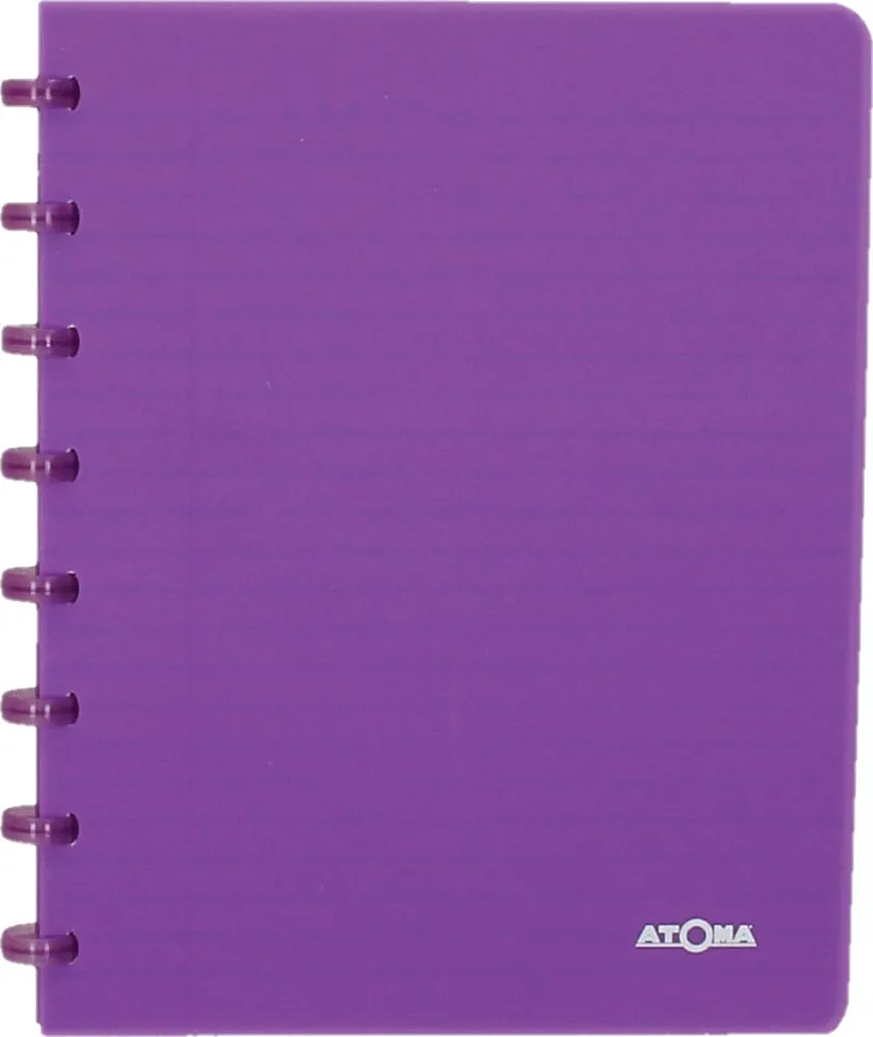 Trendy schrift, ft A5, 144 bladzijden, geruit 5 mm, transparant paars by Atoma – product photo