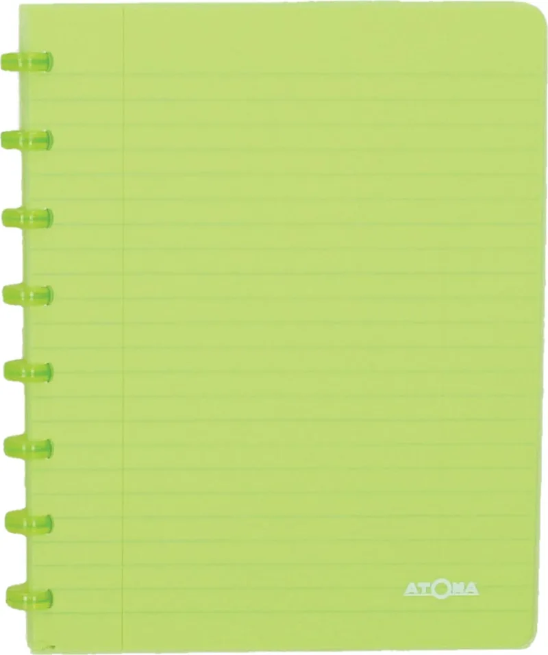 Trendy schrift, ft A5, 144 bladzijden, geruit 5 mm, transparant groen by Atoma – product photo