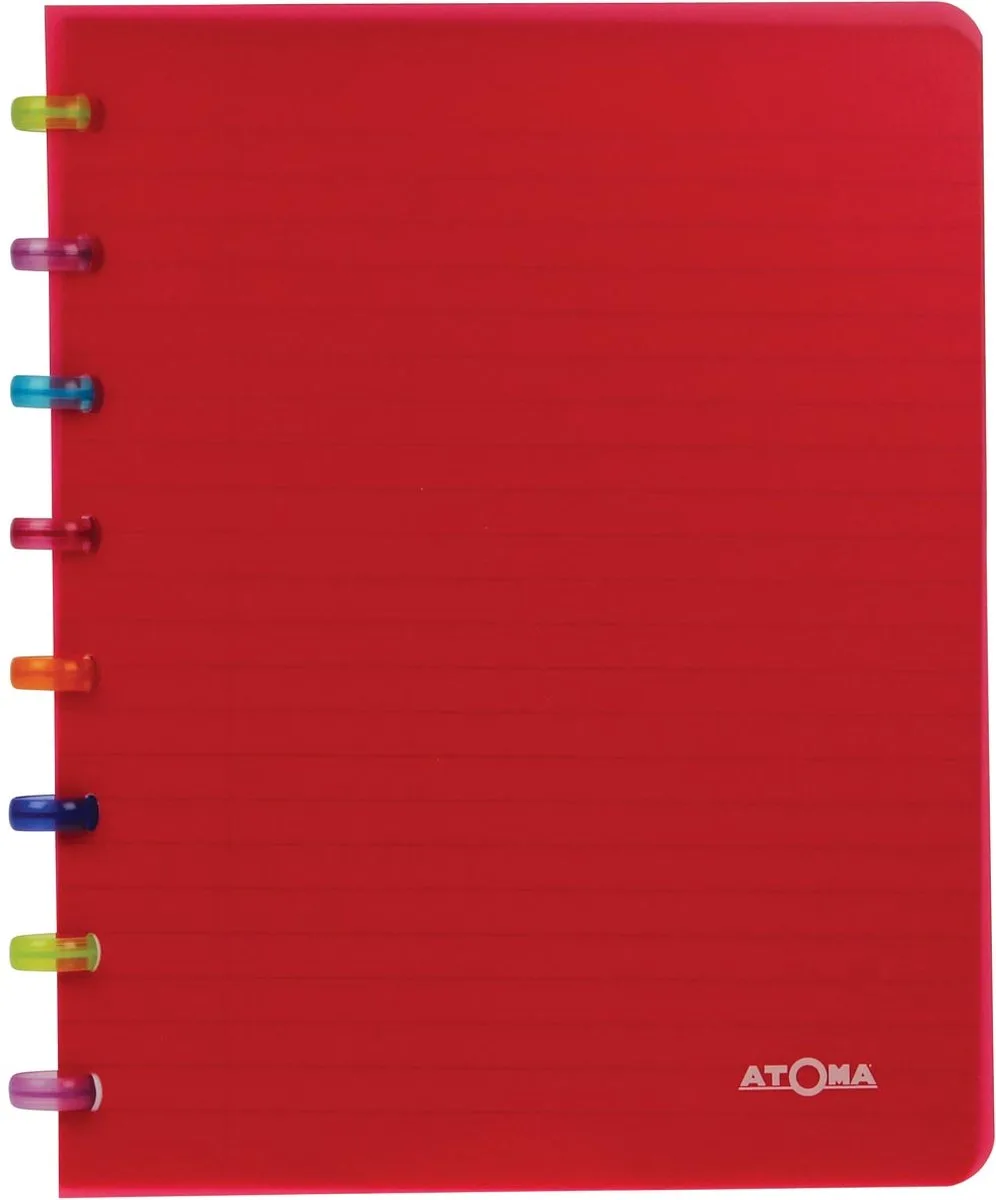 Tutti Frutti schrift, ft 144 bladzijden, gelijnd, geassorteerde kleuren 10 stuks de Atoma en A5 – photo produit