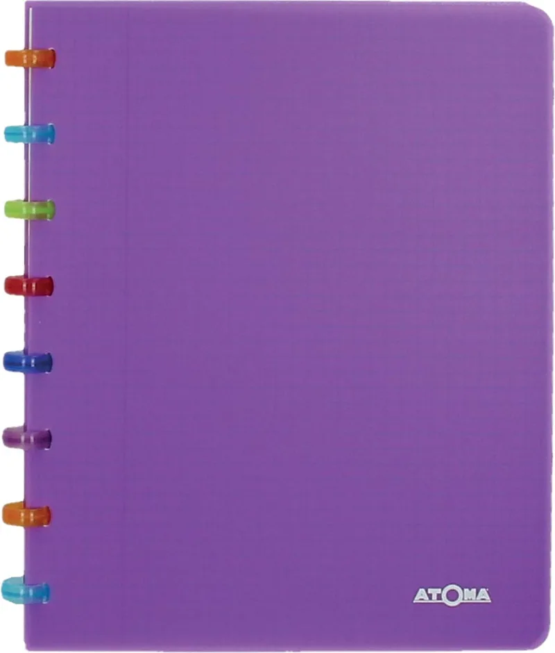 Tutti Frutti schrift, ft A5, 144 bladzijden, commercieel geruit, transparant paars by Atoma – product photo