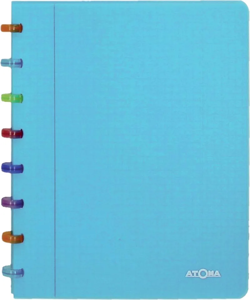 Tutti Frutti schrift, ft A5, 144 bladzijden, commercieel geruit, transparant blauw by Atoma – product photo