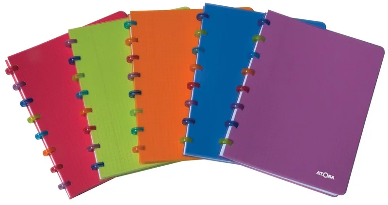 Tutti Frutti schrift, ft A5, 144 bladzijden, commercieel geruit, geassorteerde kleuren by Atoma – product photo