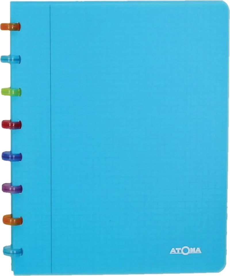 Tutti Frutti schrift, ft A5, 144 bladzijden, geruit 5 mm, transparant turkoois by Atoma – product photo