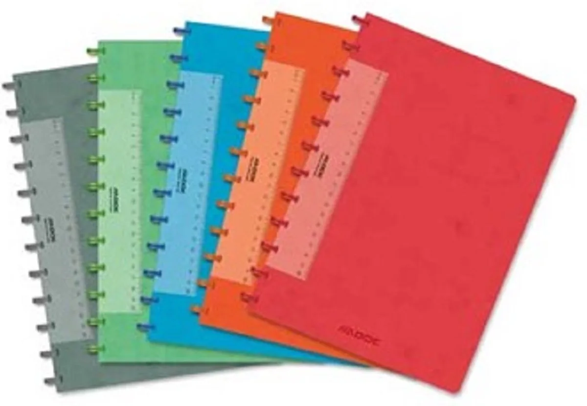ADOC Schrift A4 – Linnen Kaft – Gelijnd 8 mm – 144 Bladzijden van Aurora in Meerkleurig – productfoto