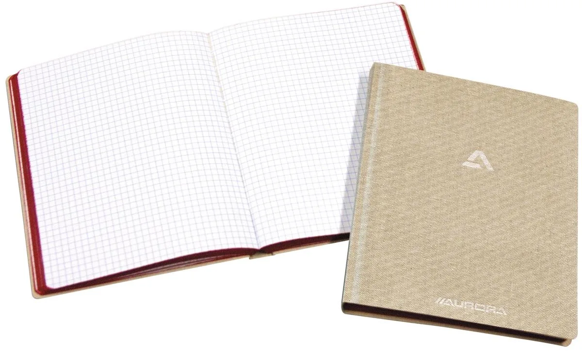 Copybook ft 14,5 x 22 cm, 384 bladzijden 4 stuks fra Aurora i Linnen – produktbillede