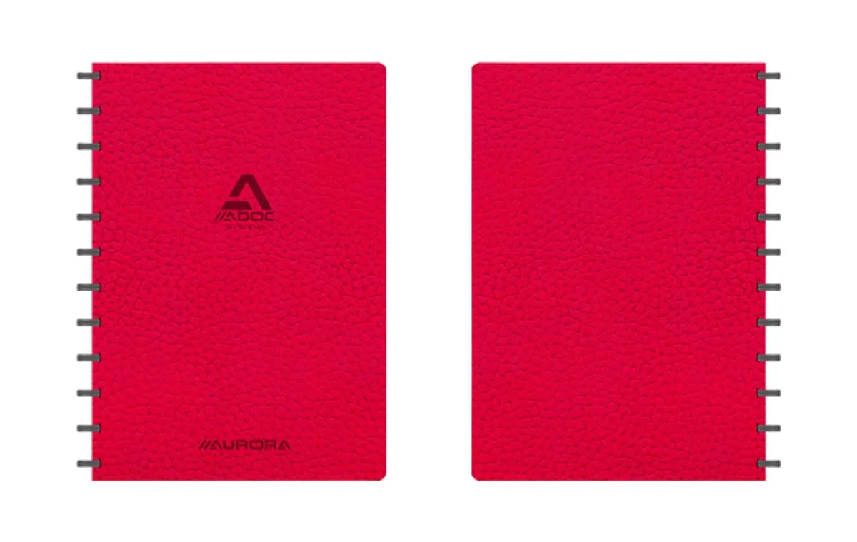 Schrift adoc business a4 ruit 5x5mm 144pag 90gr rd från Aurora i Röd – produktbild