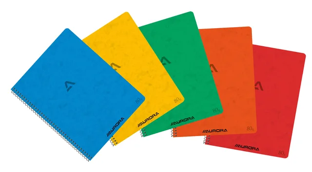 Schrift Aurora 210x165mm lijn 120blz spiraal assorti van Aurora – productfoto