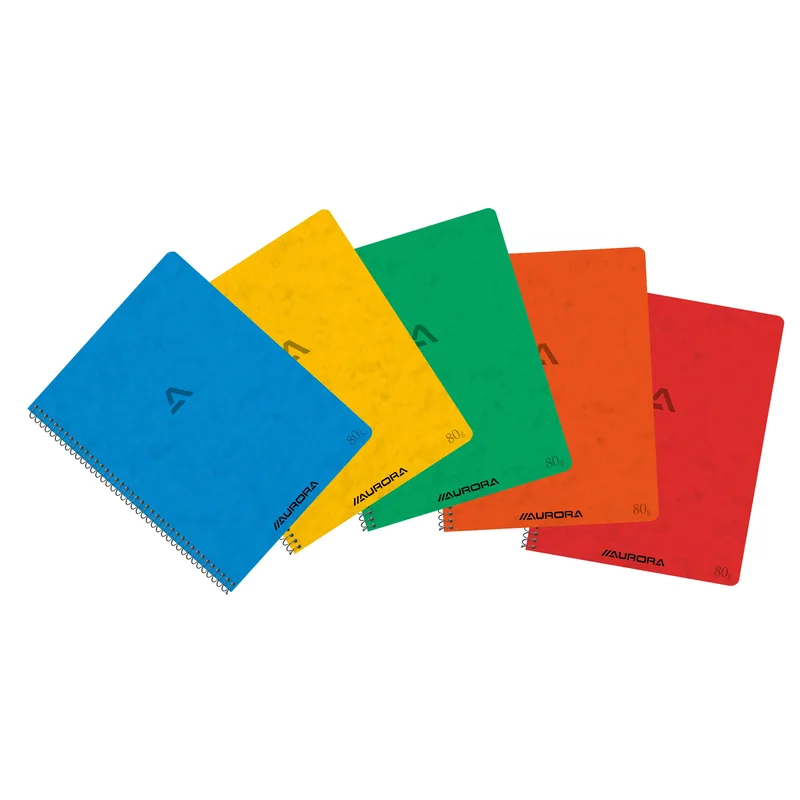 Schrift aurora 210x165mm lijn 120pag 80gr ass | 10 stuks van Aurora – productfoto