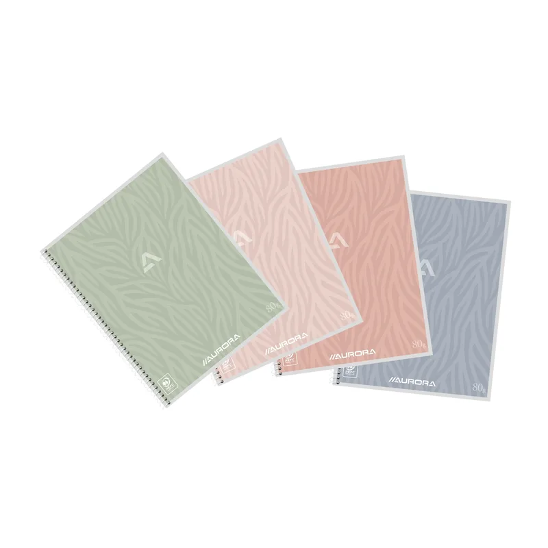 Schrift aurora a5 lijn 120pag 80gr assorti | 10 stuks by Aurora – product photo