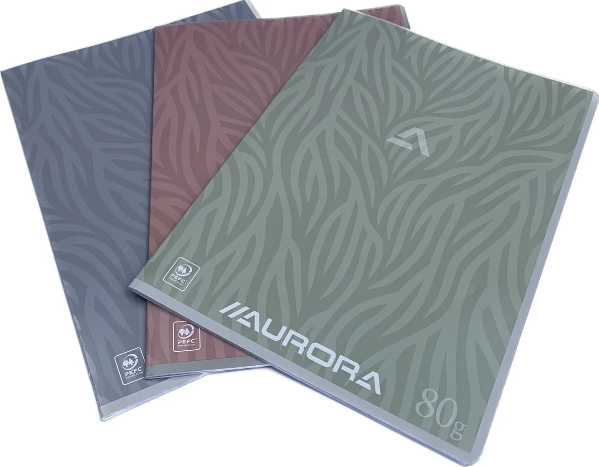 Schriften Avino's A4 ruit 10 mm per 10 stuks assortiment de Aurora en Jaune – photo produit