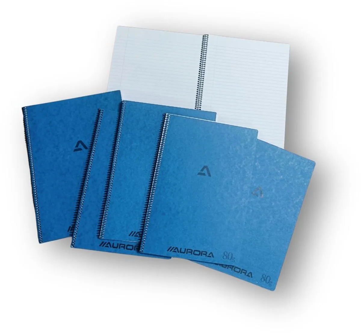 Spiraal Schrift - Notitieblok - A4 - Gelinieerd - 10 Stuks by Aurora in Blue – product photo