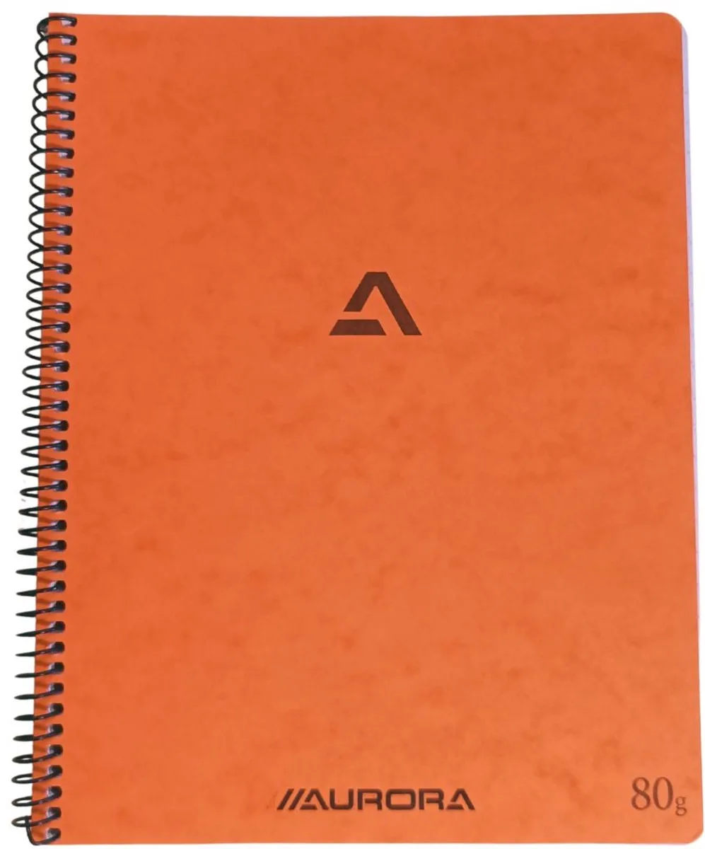 Spiraal Schrift - Notitieblok - A4 - Gelinieerd - 10 Stuks by Aurora in Orange – product photo