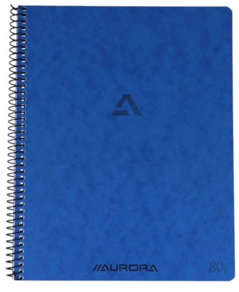 Spiraal Schrift - Notitieblok - A4 - Gelinieerd van Aurora in Blauw – productfoto