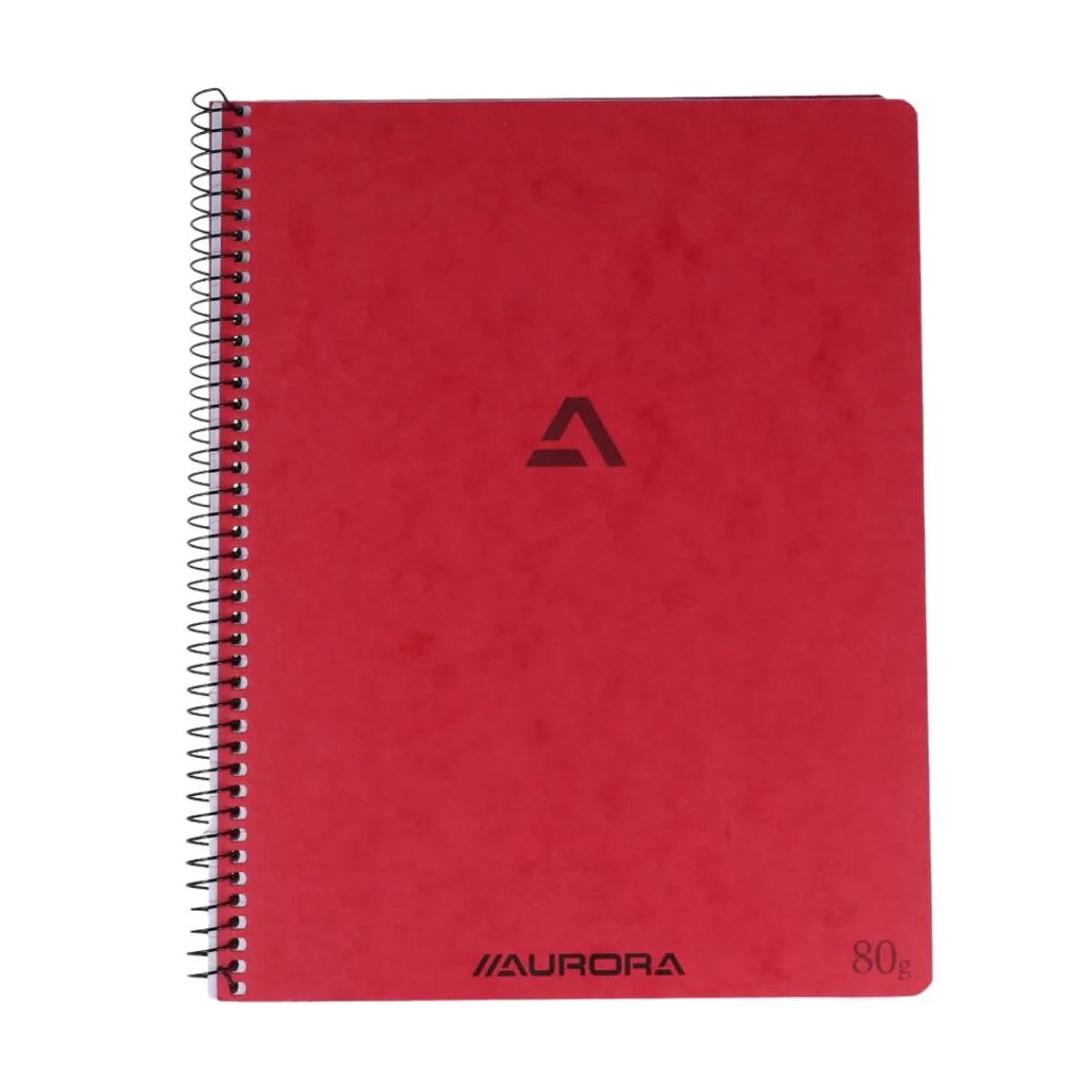 Spiraalschrift - A5 - 210 x 165 mm - 80g - Gelijnd - 120 Bladzijden by Aurora in Red – product photo