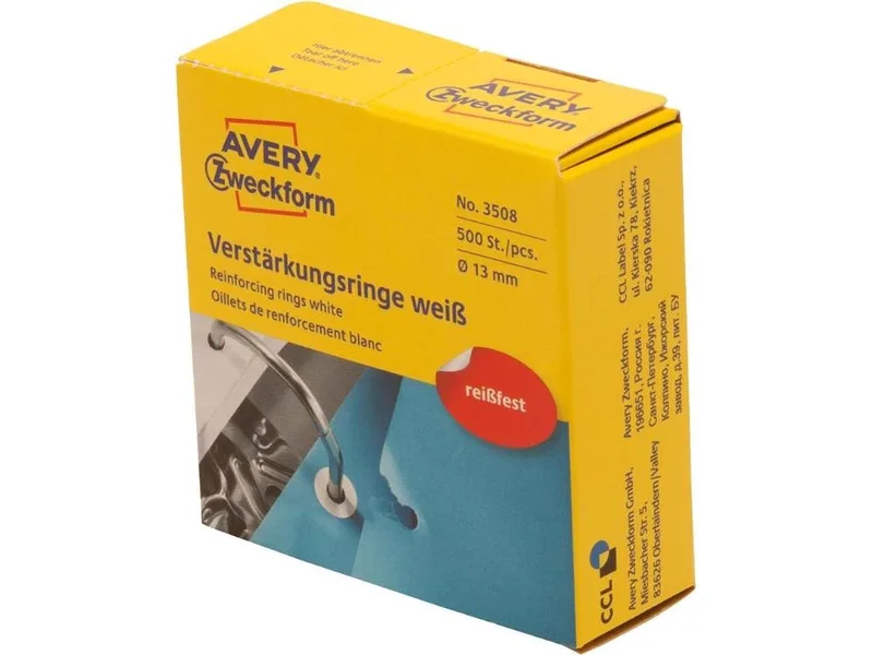 Aktenordner Avery Zweckform Lochverstärker, 500 Stk. by Avery in White – product photo