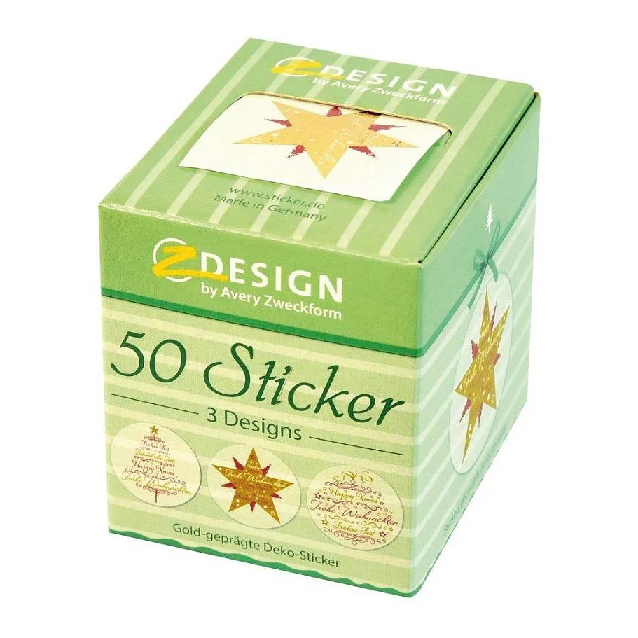 Aufkleber Weihnachtsmotive, 50 Etiketten från Avery – produktbild