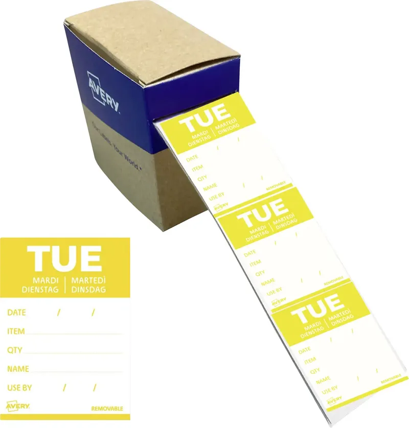 DLDTUEREV-500 Vielzweck-Etiketten 40 x 56 mm Papier Gelb 1 St. Wiederablösbar Handbeschriftung by Avery – product photo