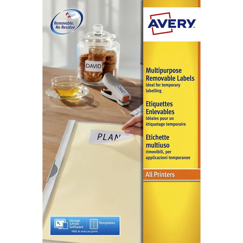 Etiket avery l4737rev-25 63.5x29.6mm wit 675st | 5 stuks by Avery – product photo