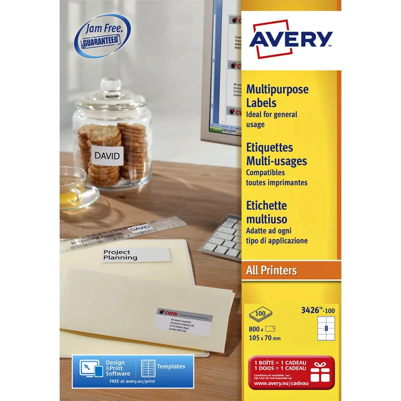 Etiket avery l4745rev-25 96x63.5mm wit 200st by Avery – product photo