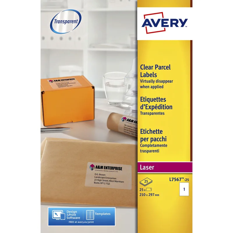 Etiket avery l7567-25 210x297mm tr 25st | 5 stuks by Avery – product photo