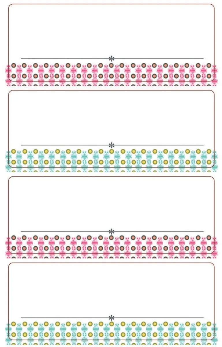 Huishoudelijke etiketten kleurrijk gestippeld 12 stuks van Avery in Colorful – productfoto