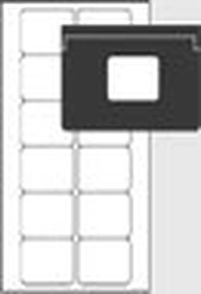 L7671-25 Wit Zelfklevend printerlabel printeretiket van Avery in Wit – productfoto