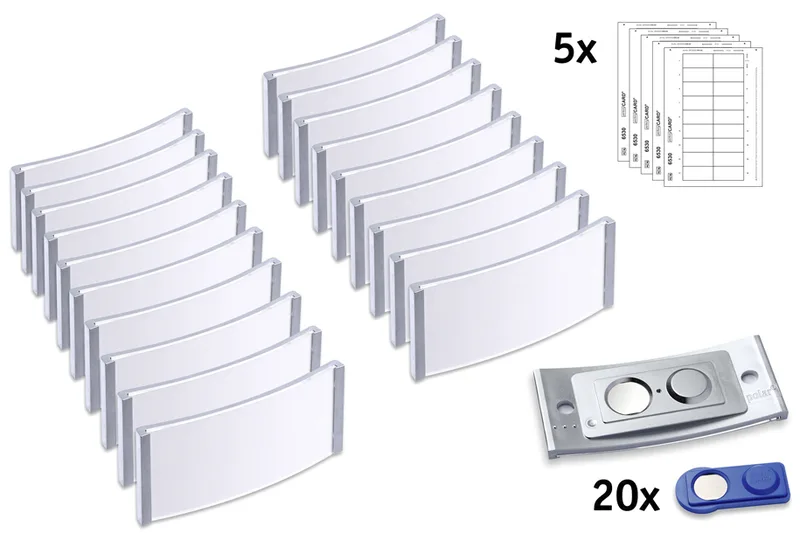 Namensschild, 70 x 30 mm, silber, 20er Set by Avery – product photo
