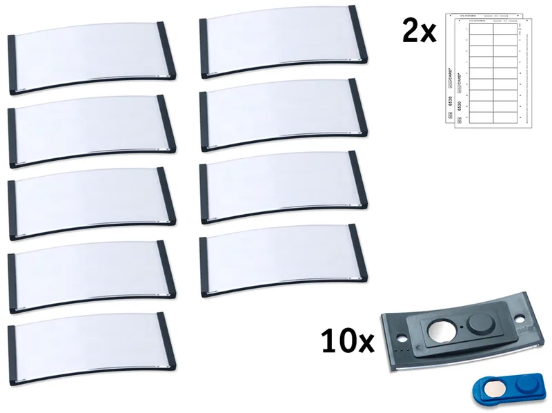 Namensschild, 70 x 30mm, anthrazit, 10er Set van Avery – productfoto
