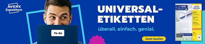 Universal-Etiketten, 38,1 x 21,2 mm, weiß by Avery – product photo