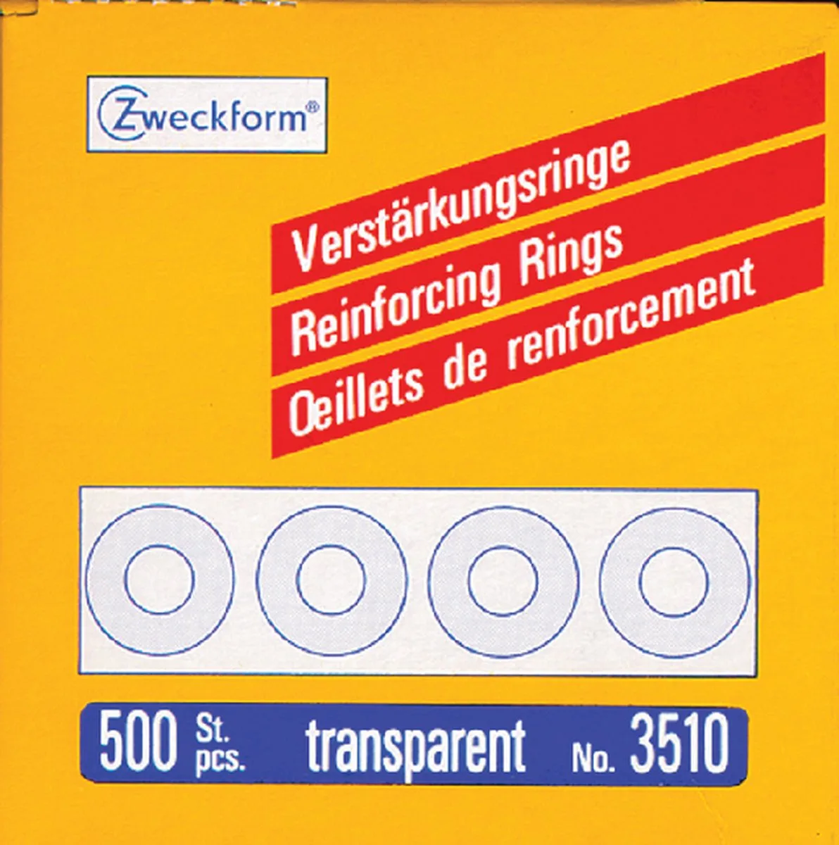 Versterkingsringen avery 3510 13mm 500st tr | 10 stuks de Avery en Blanc – photo produit