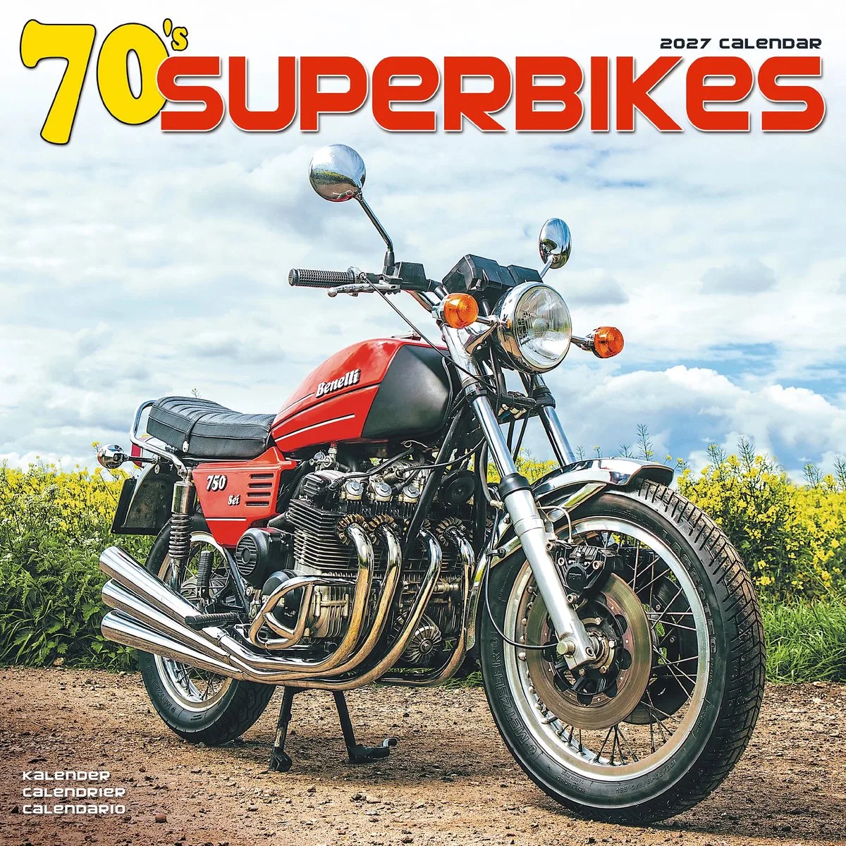 70's Superbikes Kalender 2027 fra Avonside i Krom – produktbillede