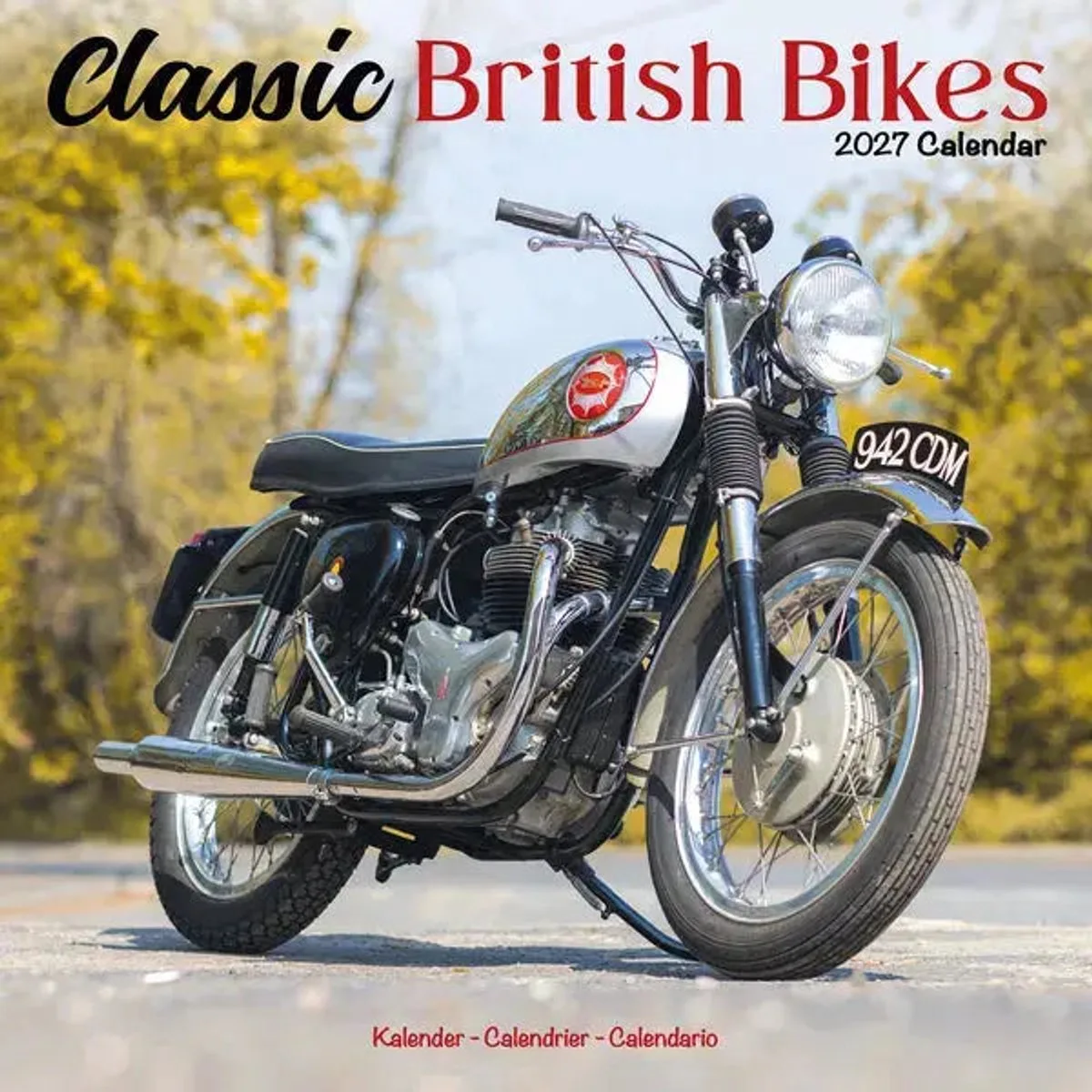 Classic British Bikes Kalender 2027 fra Avonside – produktbillede