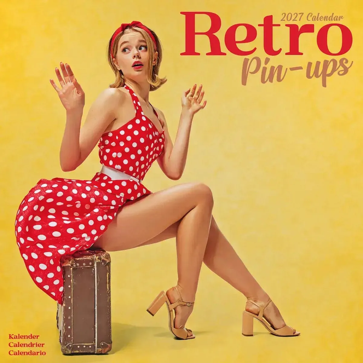 Retro Pin Ups Kalender 2027 de Avonside en Rouge – photo produit