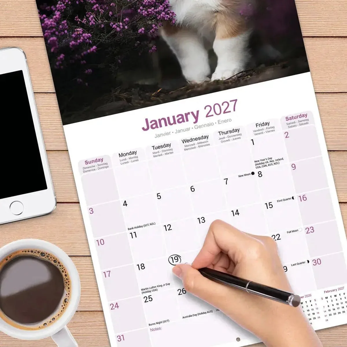 Welsh Corgi Kalender 2027 fra Avonside – produktbillede